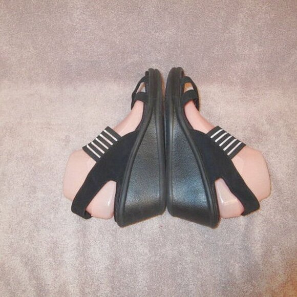 Skechers Cali Rumblers Sci Fi Wedge Sandals Size 11 Platform Slingback Heel Foam - Picture 5 of 9